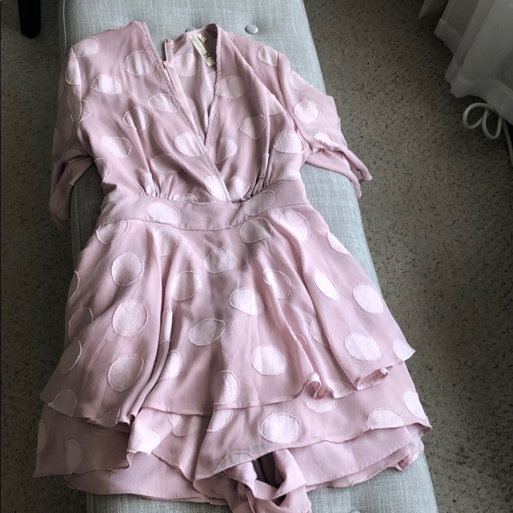 Pink polka dot jumper